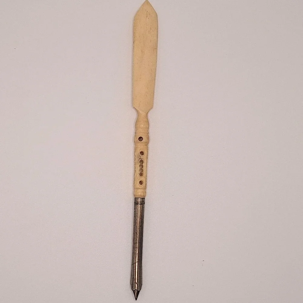 Vintage Carved Victorian Style Letter Opener Dip Pen Stanhope Piercings Ink Writ